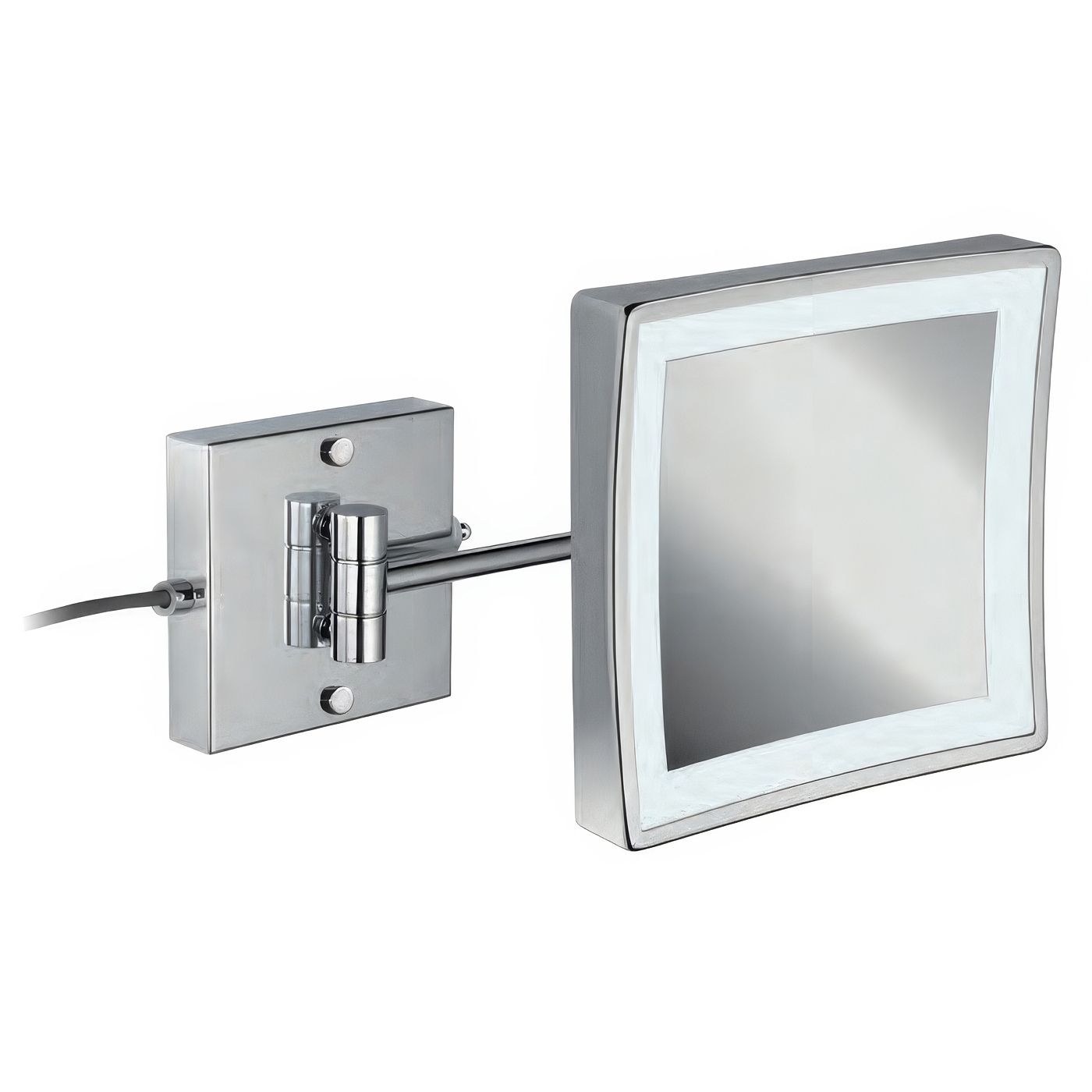 Gương trang điểm treo tường hình vuông LED lạnh/ấm Windisch - 99666-1/99669-1