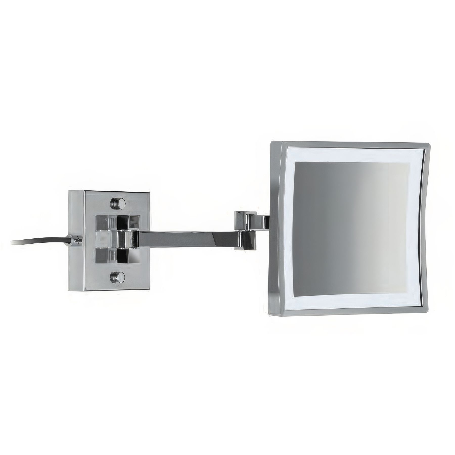 Gương trang điểm treo tường hình vuông LED lạnh/ấm Windisch - 99667-2/99659-2