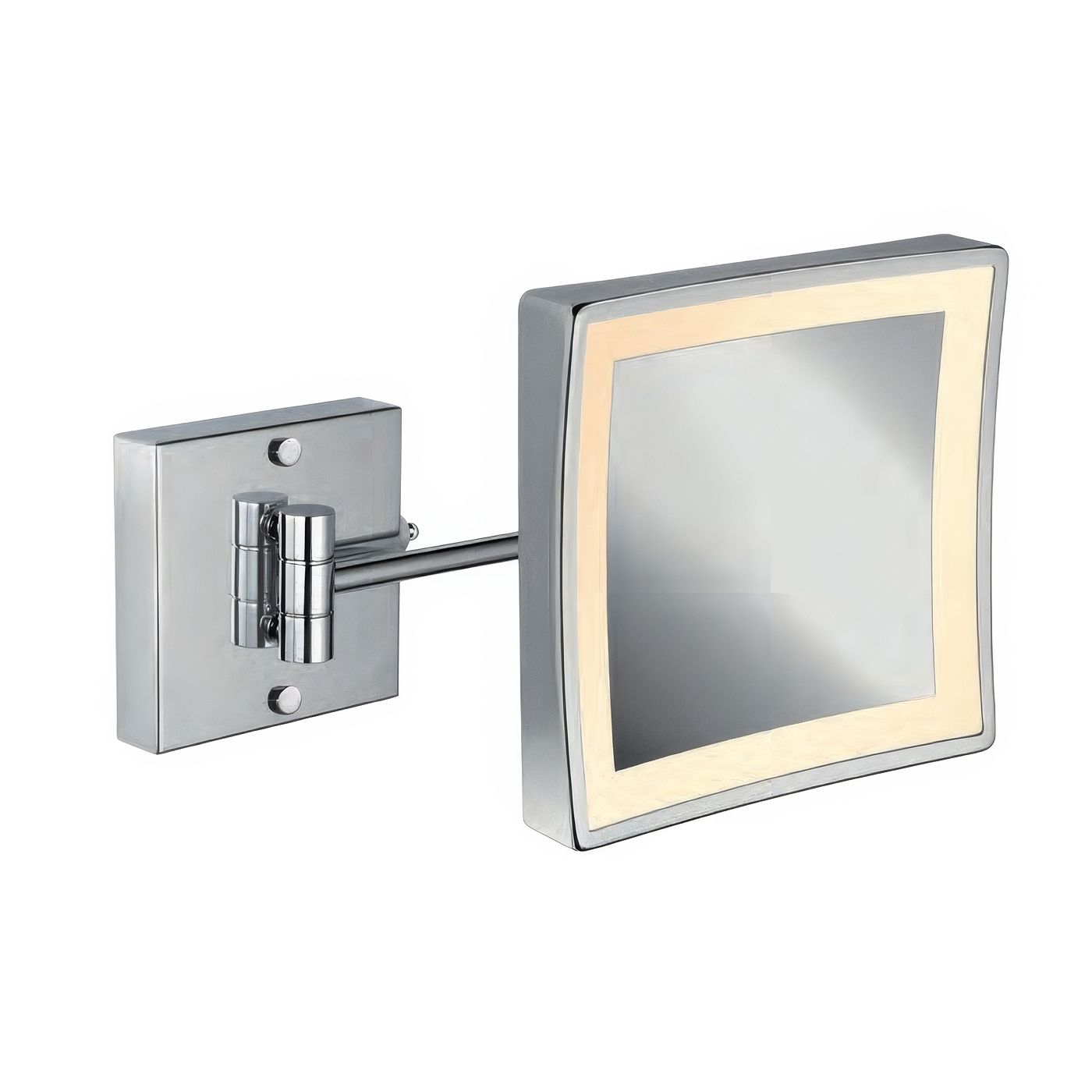 Gương trang điểm treo tường hình vuông LED lạnh/ấm Windisch - 99666-1/99669-1