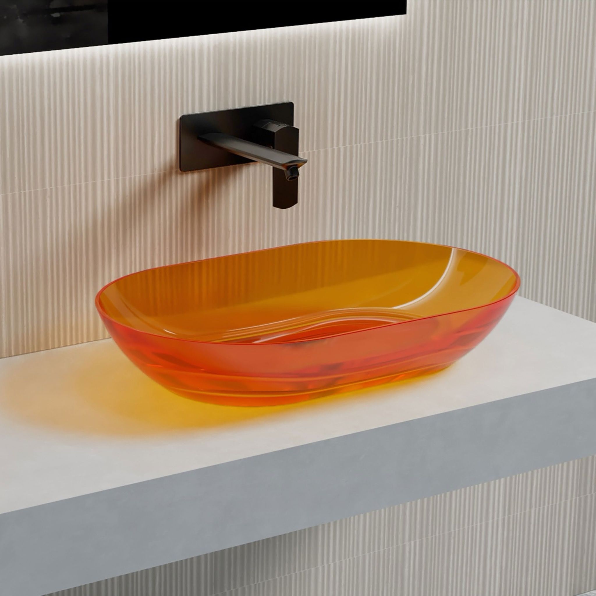 Chậu lavabo đặt bàn trong suốt - A01T