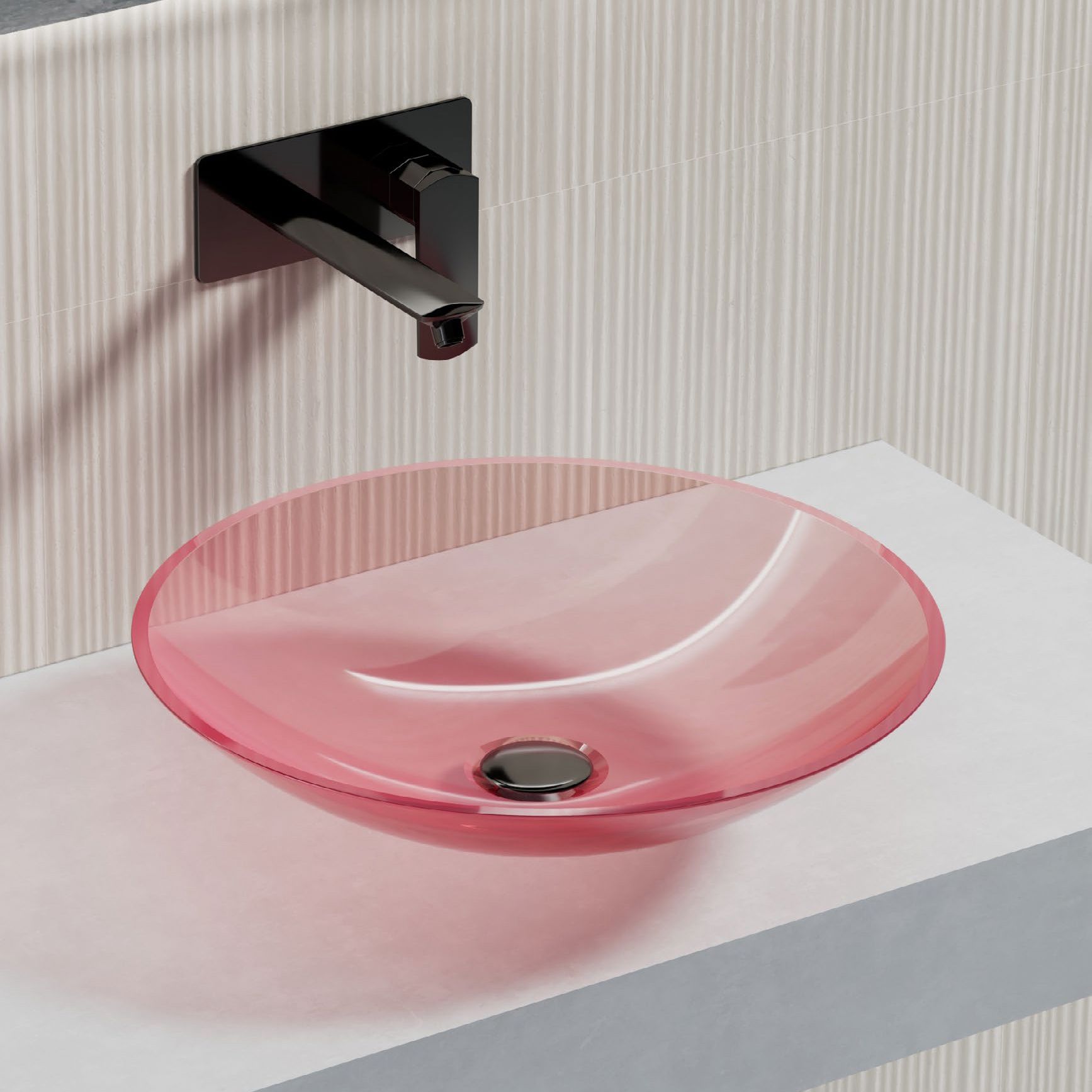 Chậu lavabo đặt bàn trong suốt - A02T