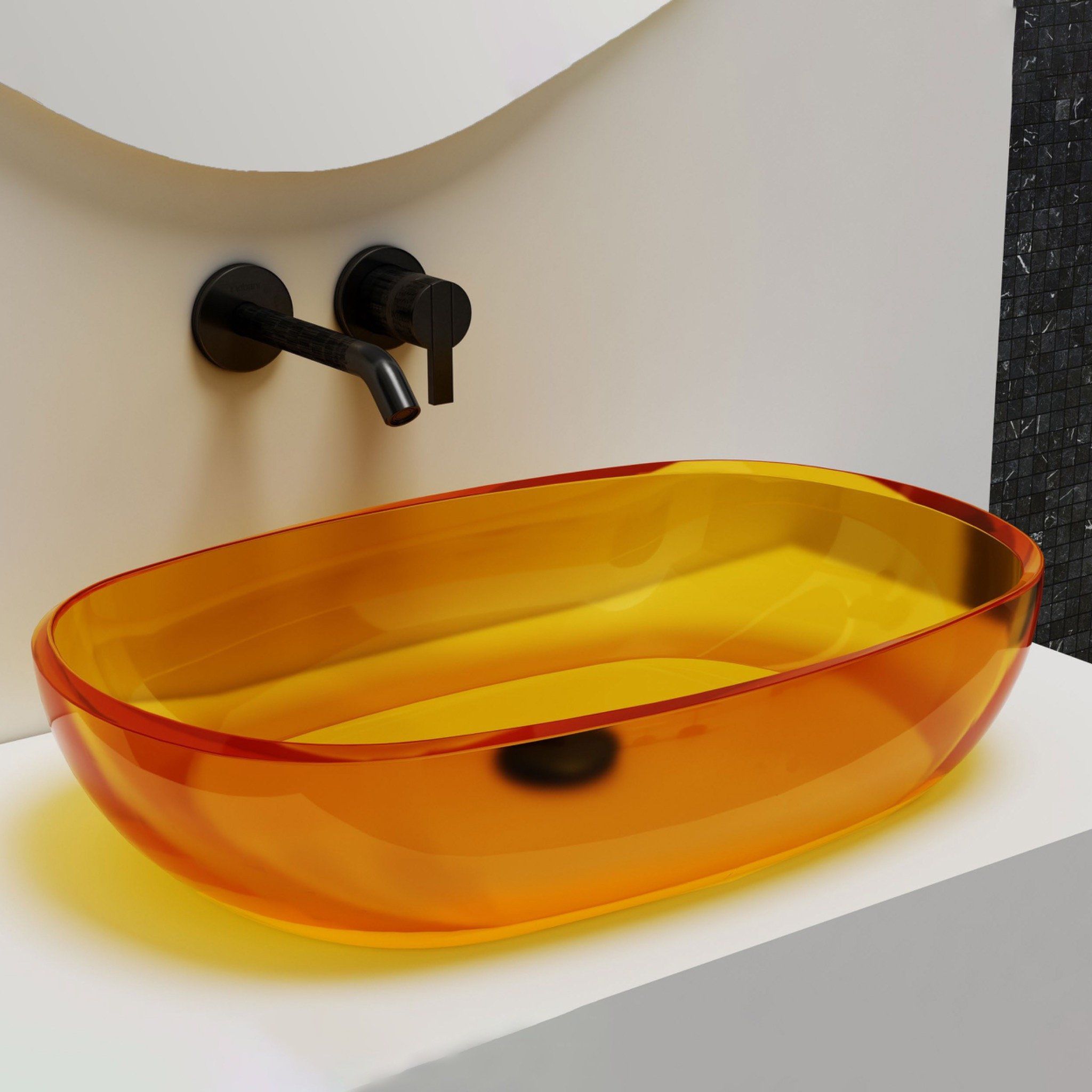 Chậu lavabo đặt bàn trong suốt - A03T
