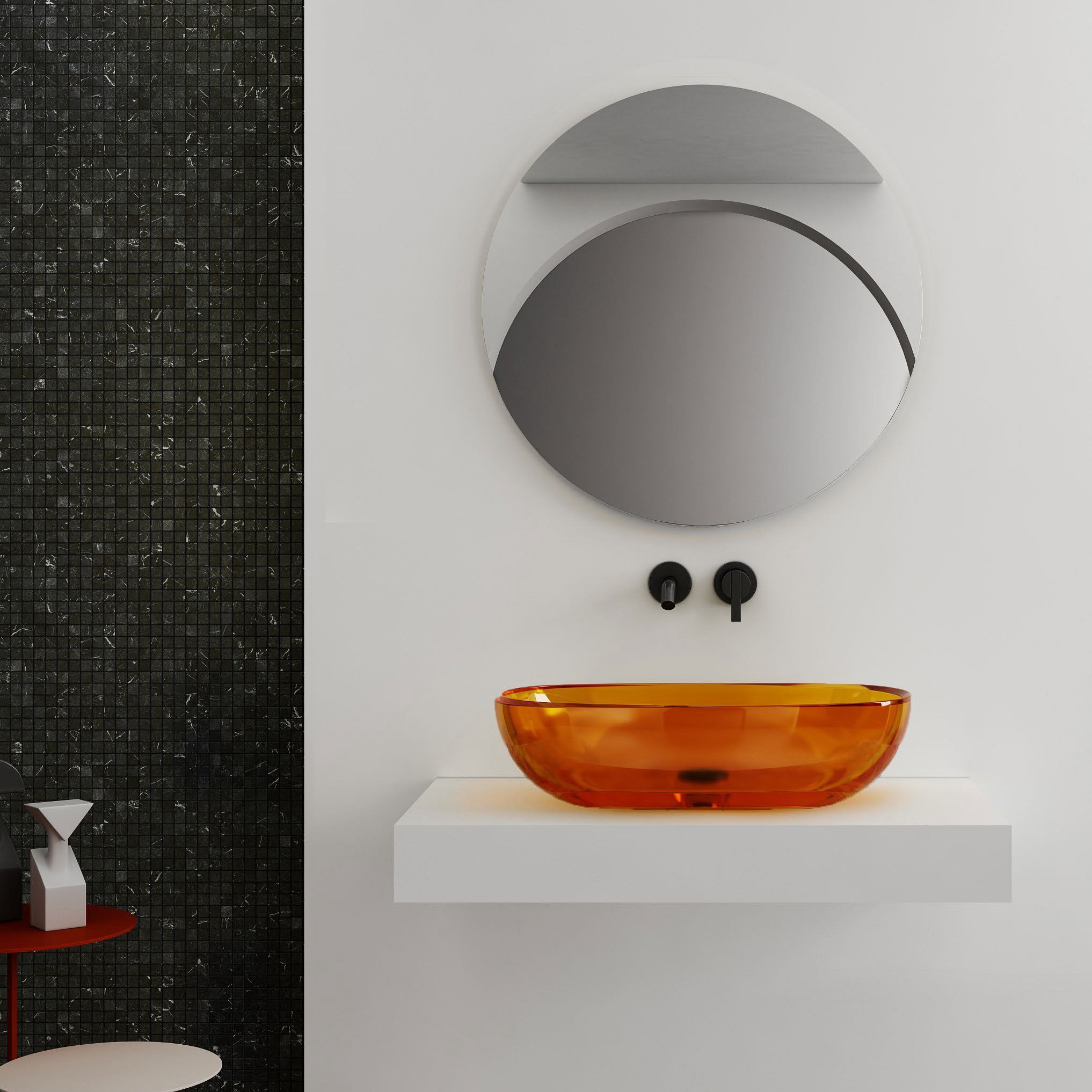 Chậu lavabo đặt bàn trong suốt - A03T
