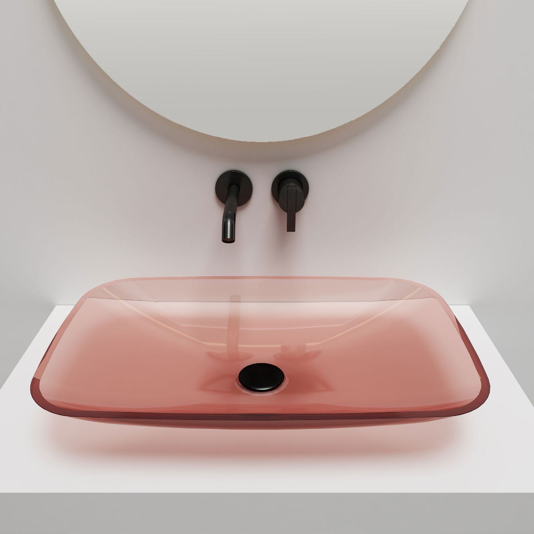 Chậu lavabo đặt bàn trong suốt - A06T