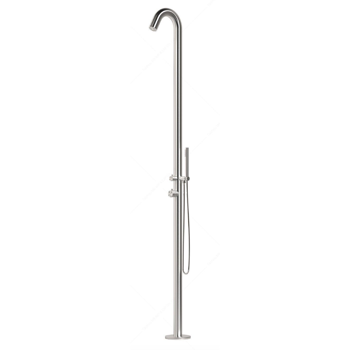 Sen cây ngoài trời có vòi sen cầm tay bằng stainless steel 316L - A1001MB