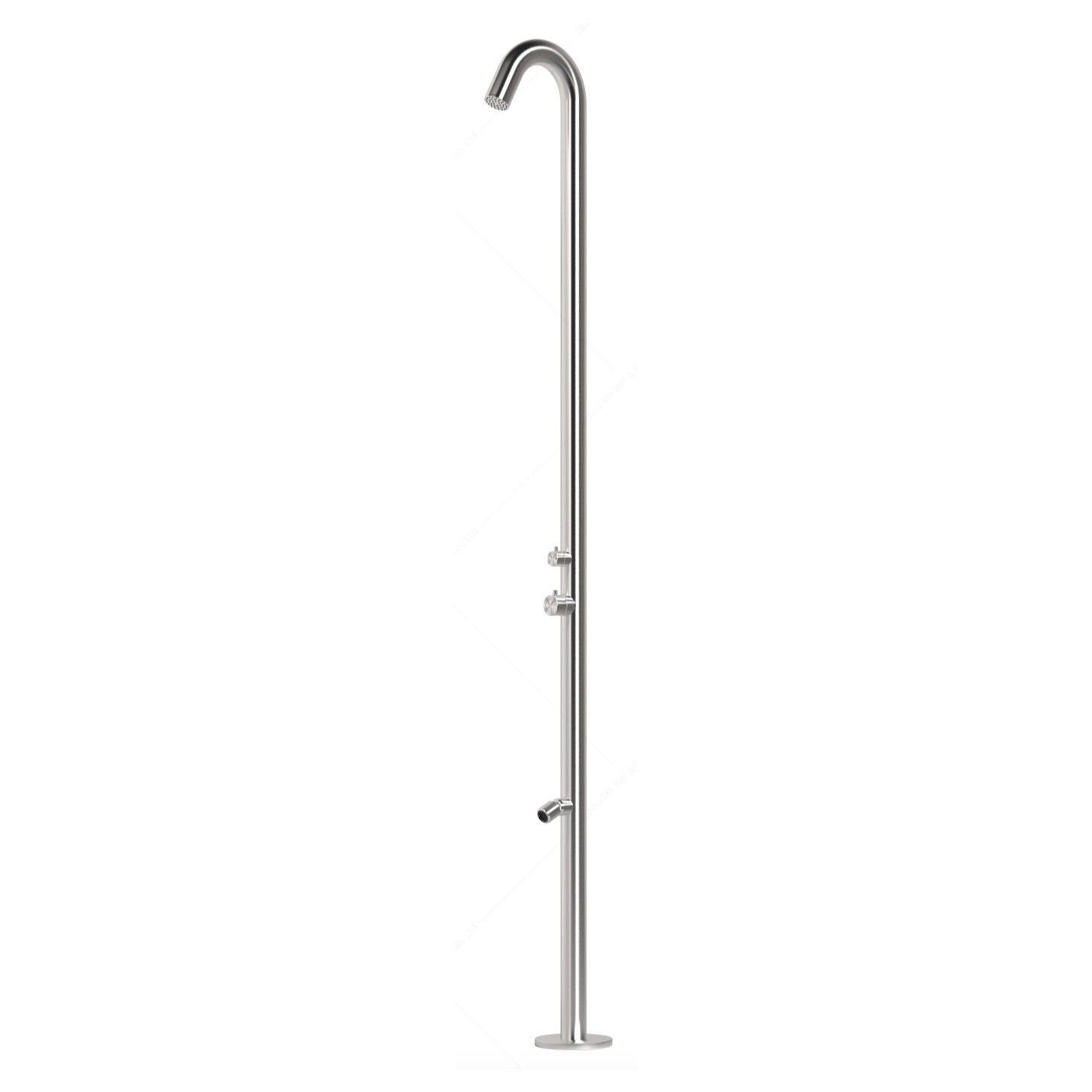 Sen cây ngoài trời có vòi rửa chân bằng stainless steel 316L - A1002MS