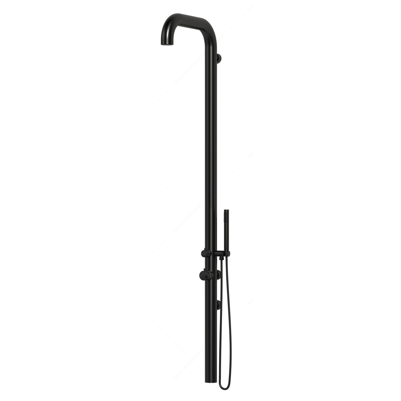 Sen cây ngoài trời gắn tường có vòi sen cầm tay bằng stainless steel 316L - A1010MS