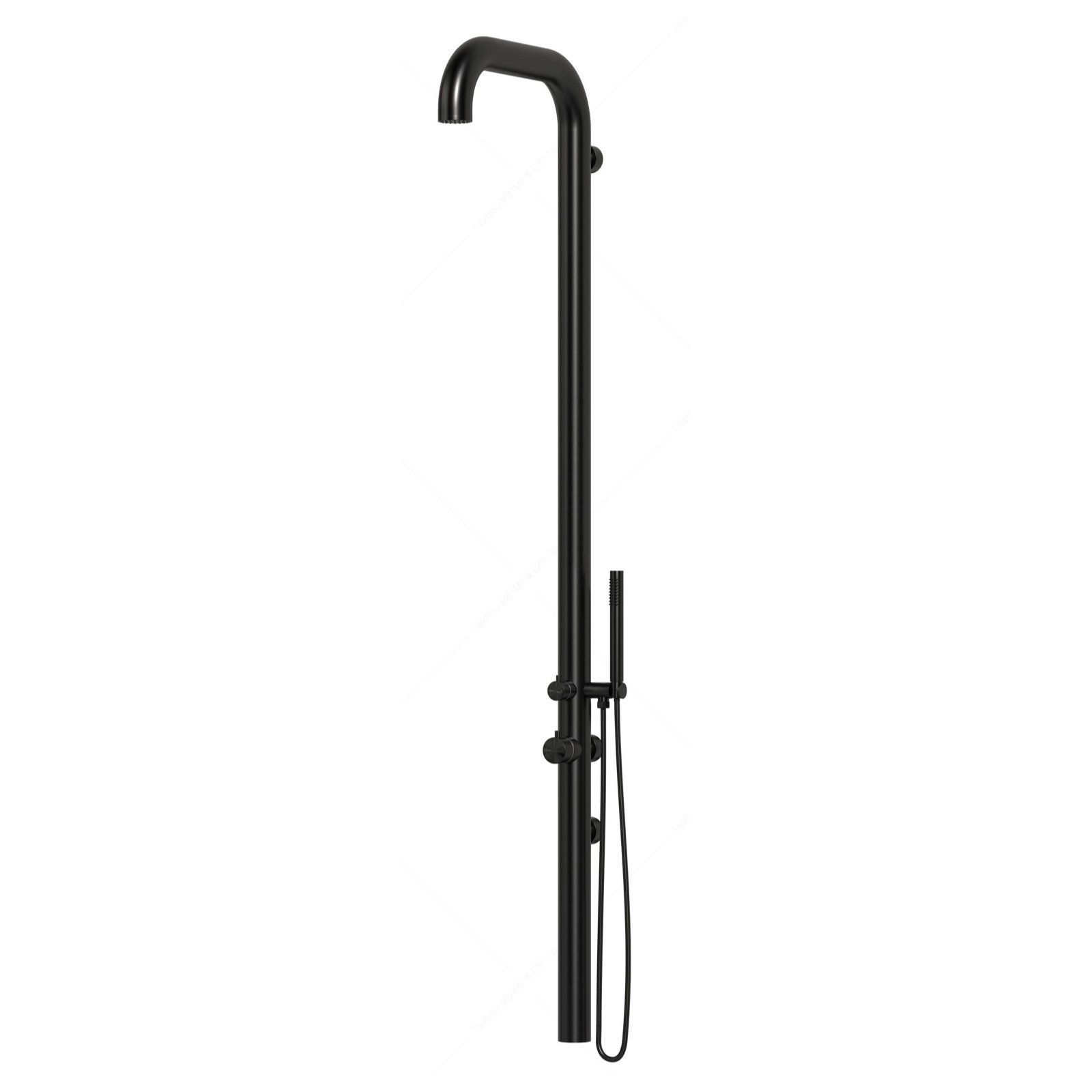 Sen cây ngoài trời gắn tường có vòi sen cầm tay bằng stainless steel 316L - A1010MB