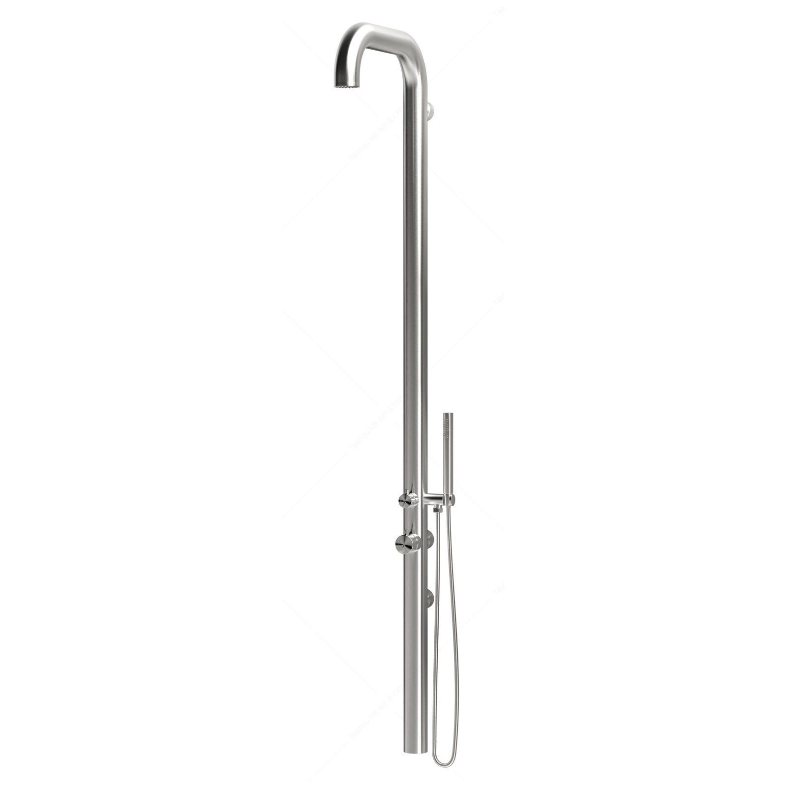 Sen cây ngoài trời gắn tường có vòi sen cầm tay bằng stainless steel 316L - A1010MB