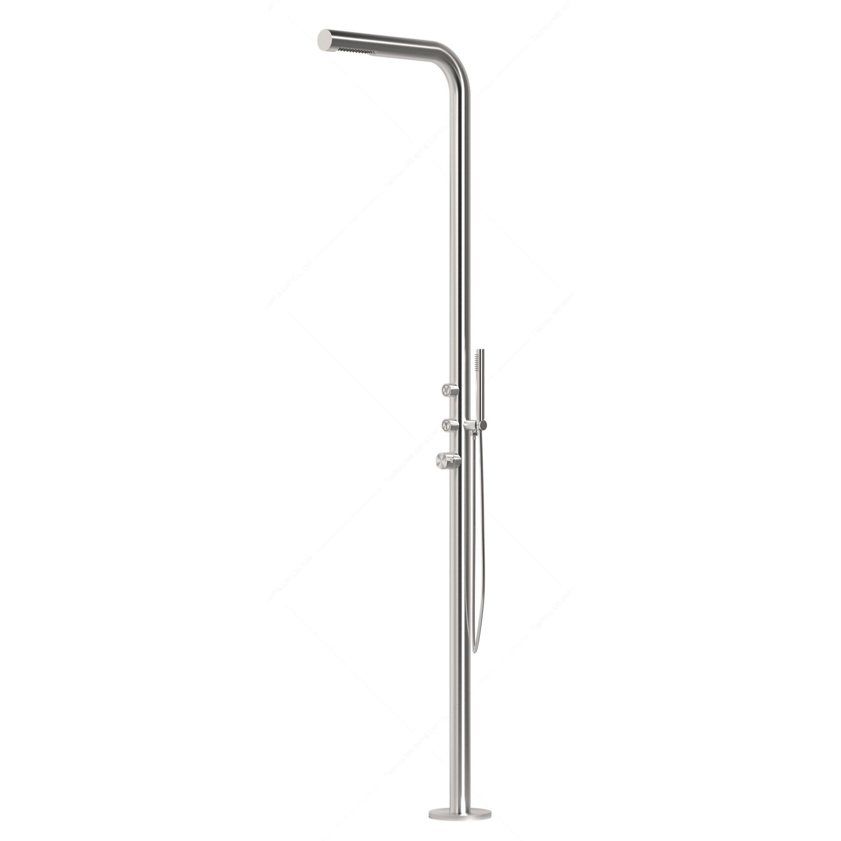 Sen cây ngoài trời có vòi sen cầm tay bằng stainless steel 316L - A1016MS