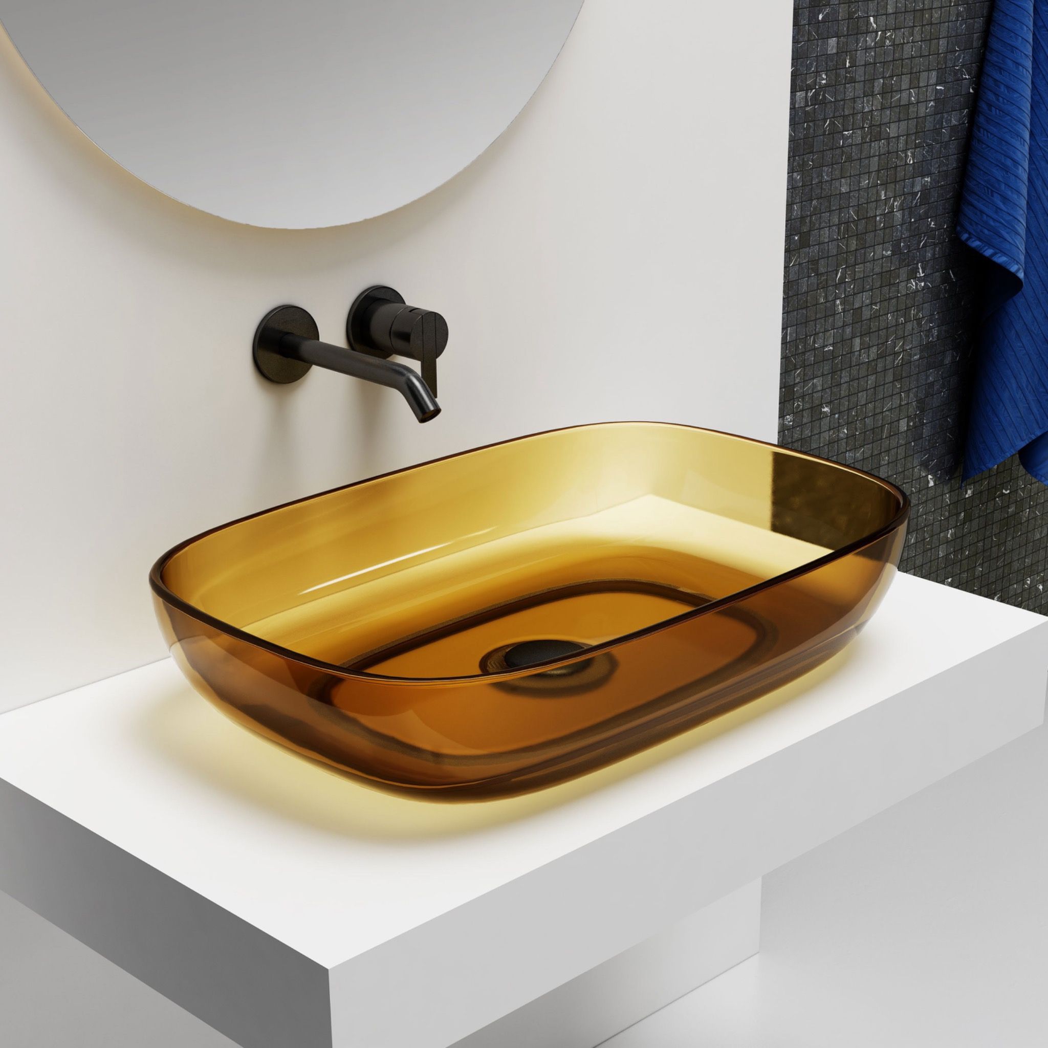 Chậu lavabo đặt bàn trong suốt - A102T