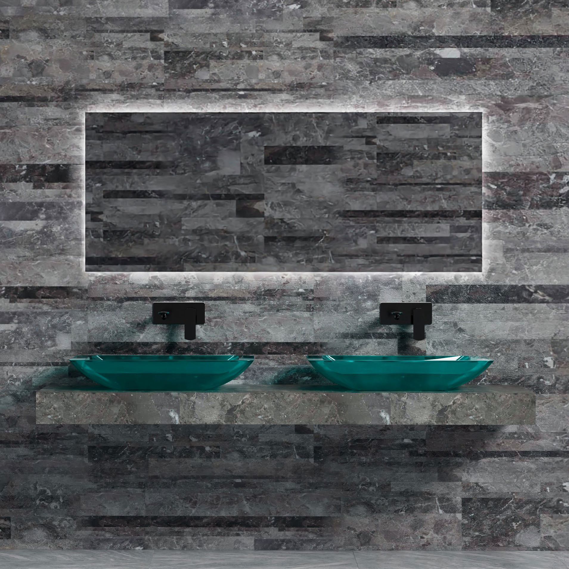Chậu lavabo đặt bàn trong suốt - A22T