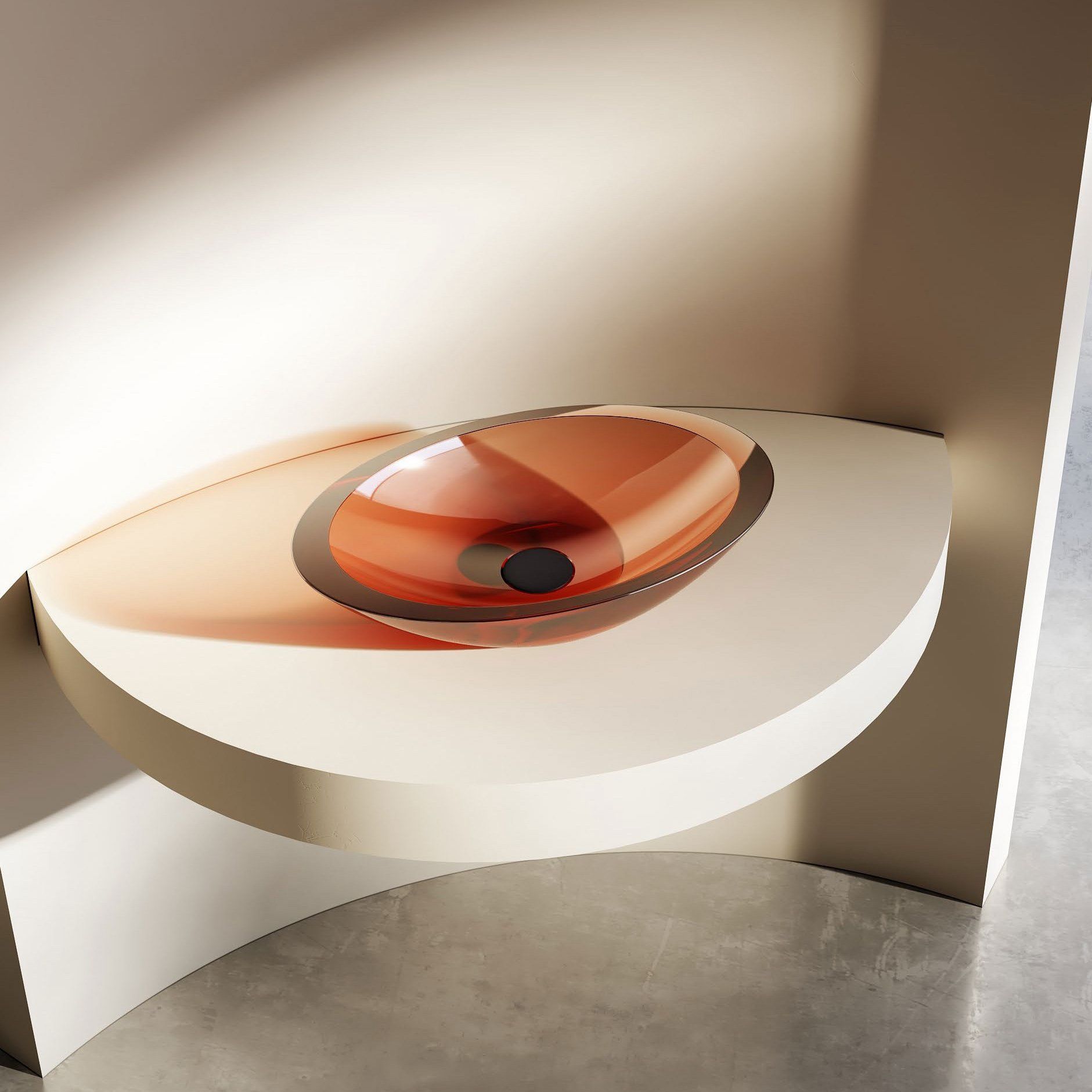 Chậu lavabo đặt bàn trong suốt - A23T