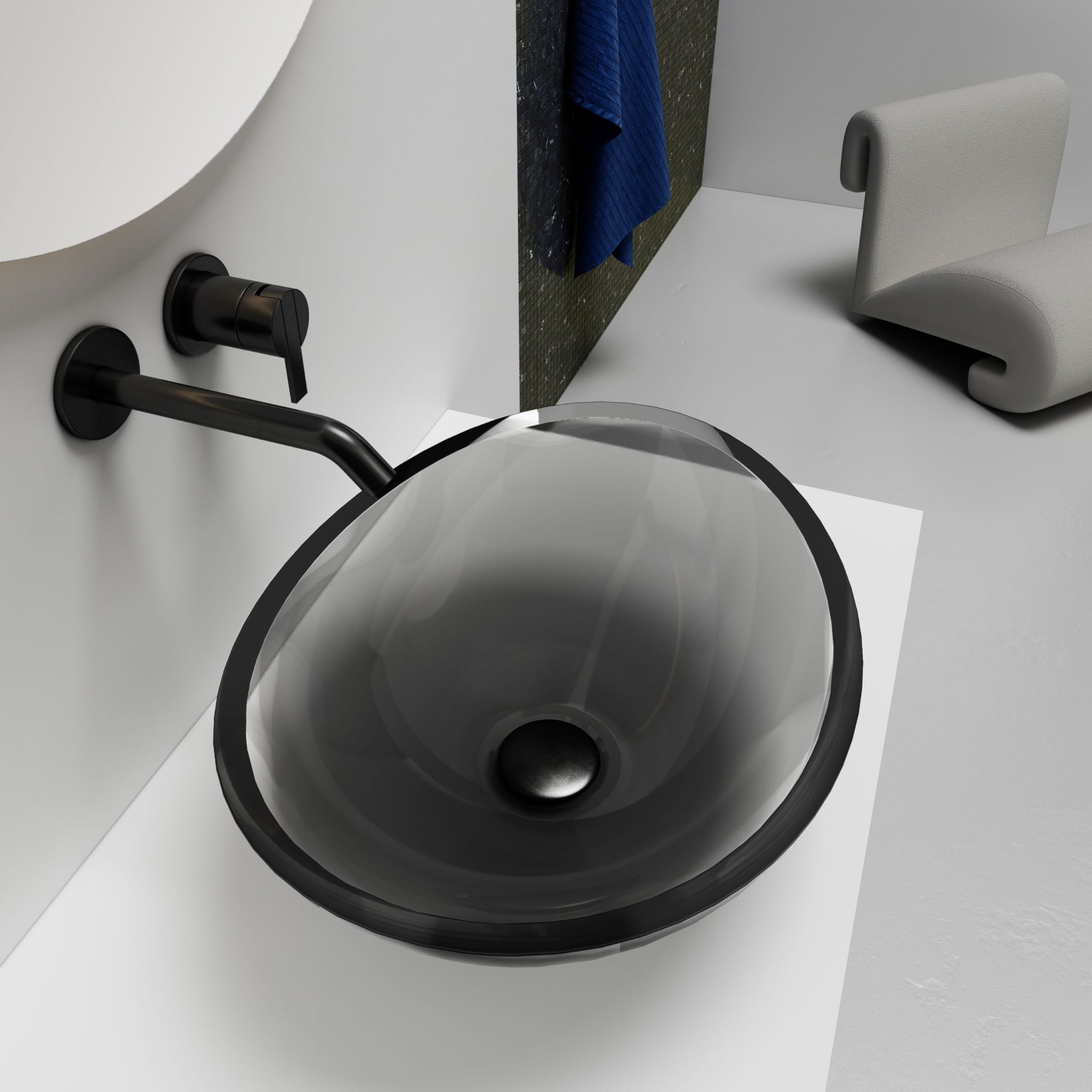Chậu lavabo đặt bàn trong suốt - A29T