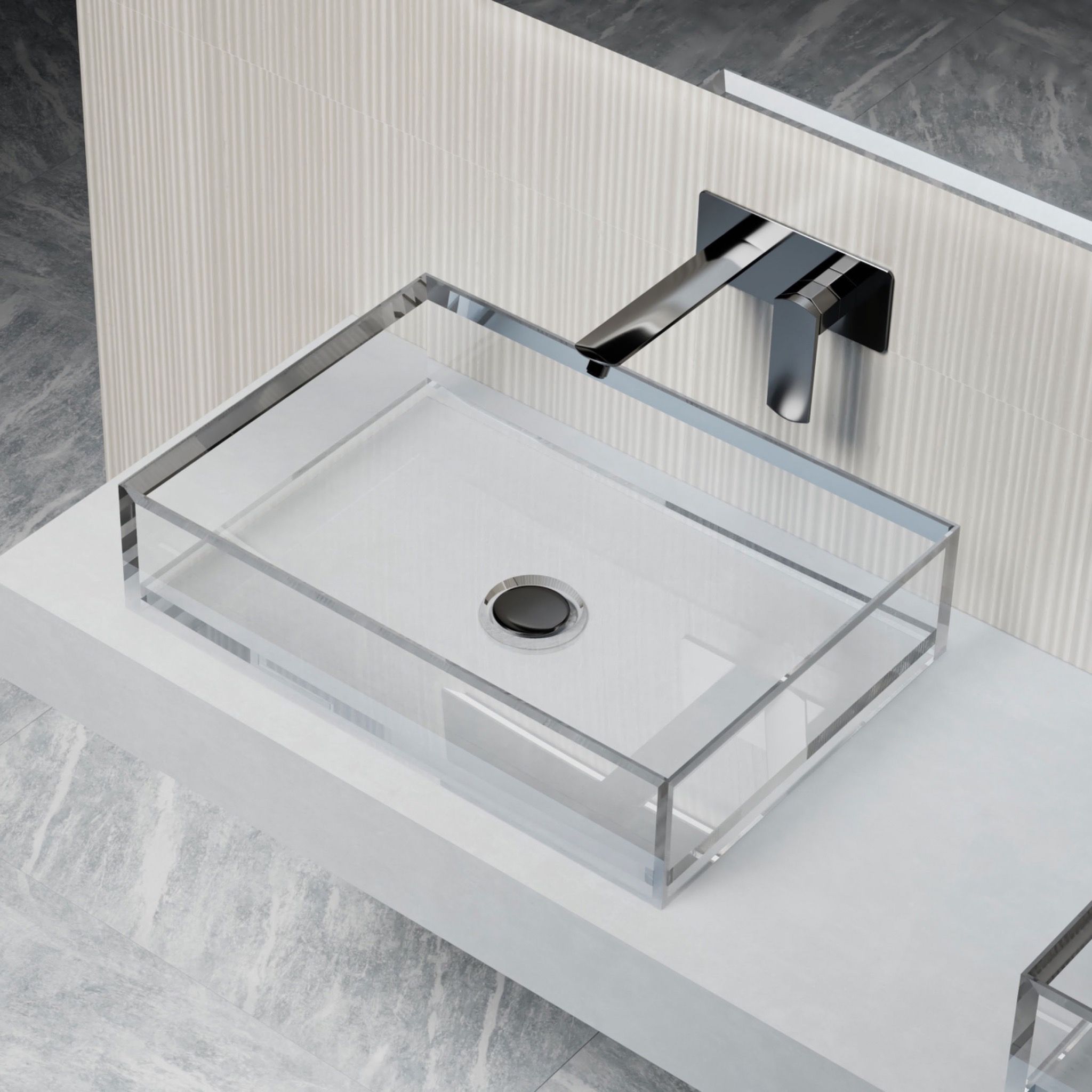 Chậu lavabo đặt bàn trong suốt - A32CT