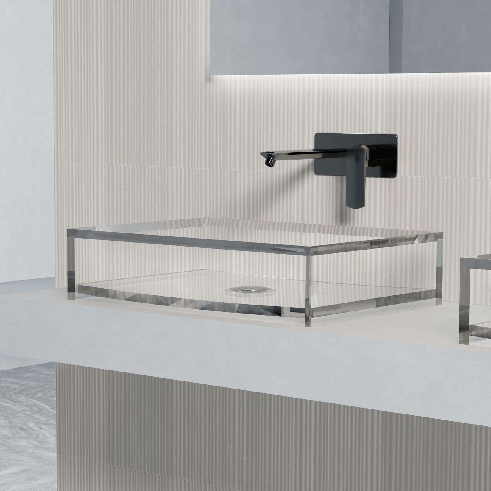 Chậu lavabo đặt bàn trong suốt - A32CT
