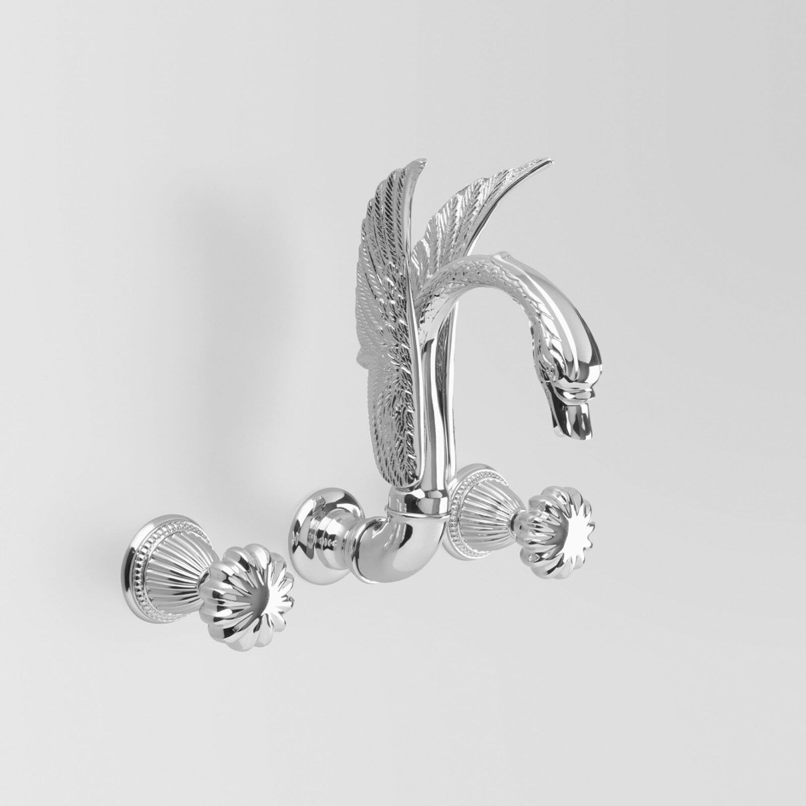 Vòi chậu lavabo gắn tường bằng đồng AWSwan - A5305