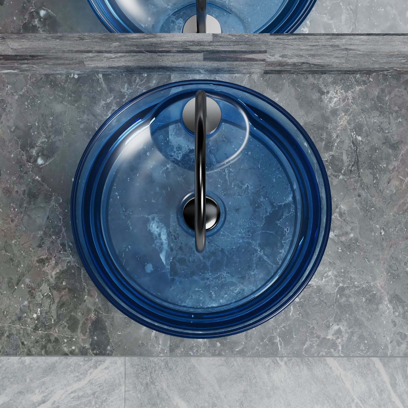 Chậu lavabo đặt bàn trong suốt - A60T