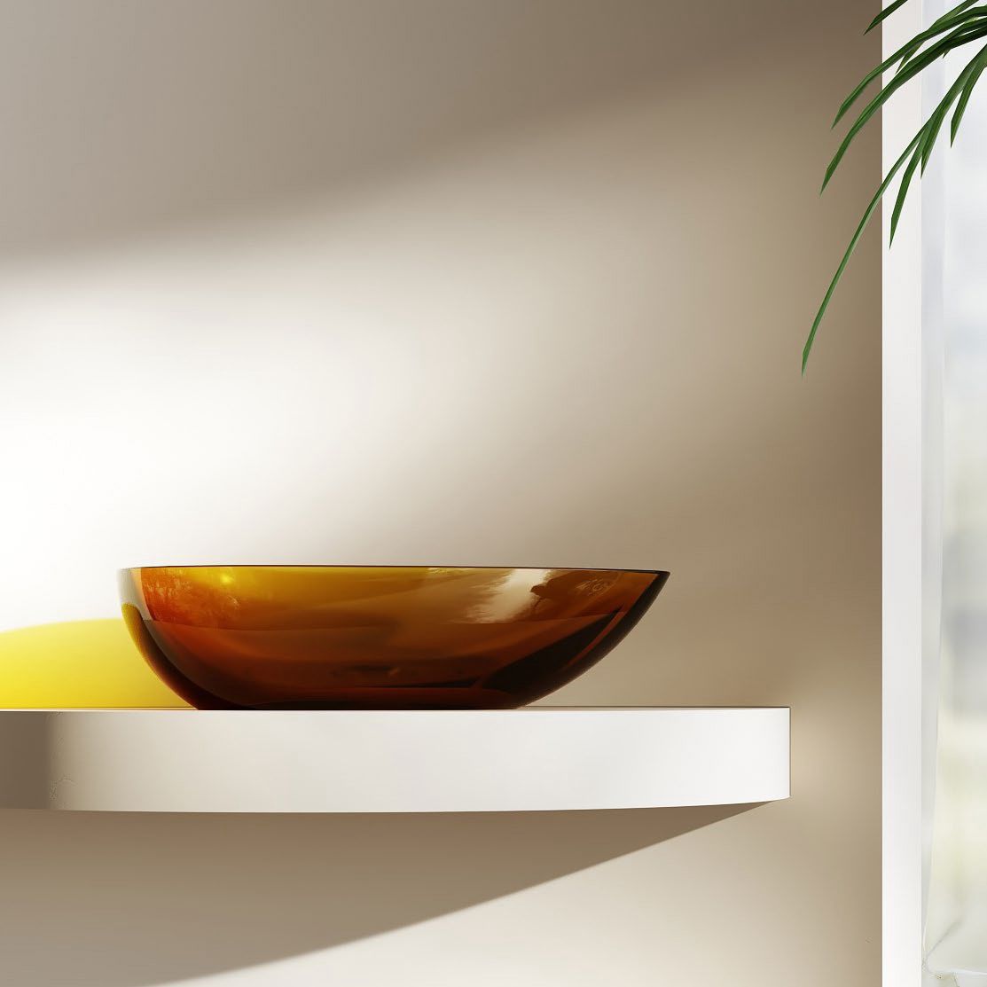 Chậu lavabo đặt bàn trong suốt - A65T
