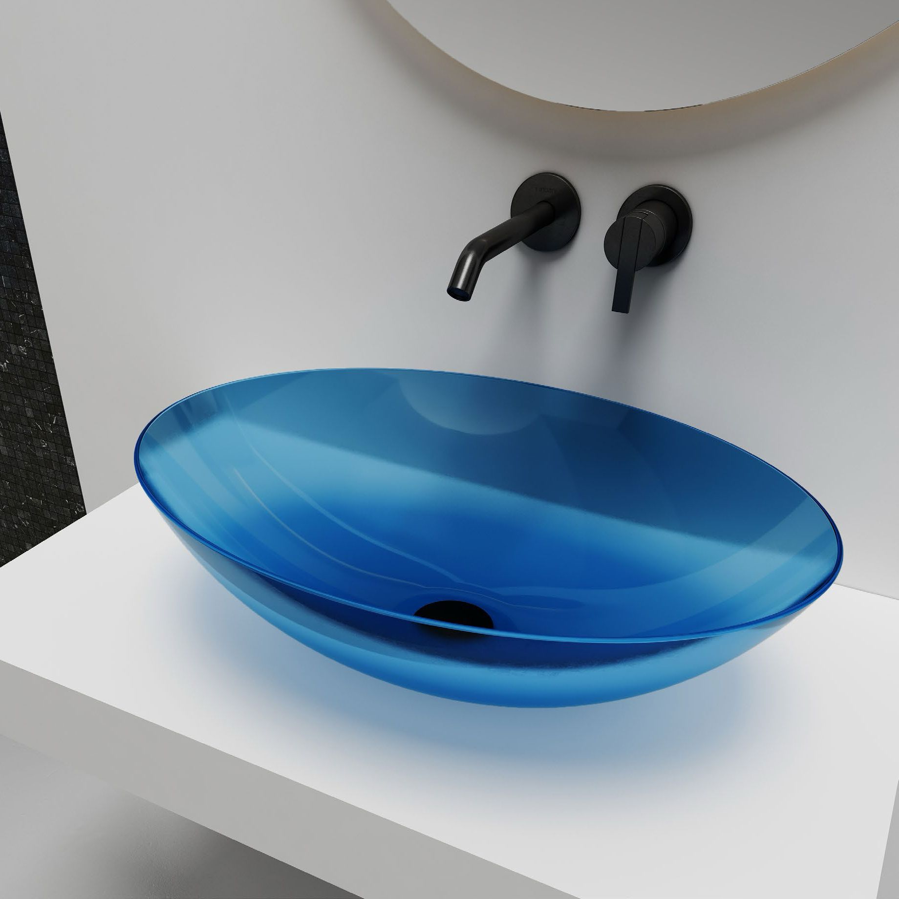 Chậu lavabo đặt bàn trong suốt - A72T
