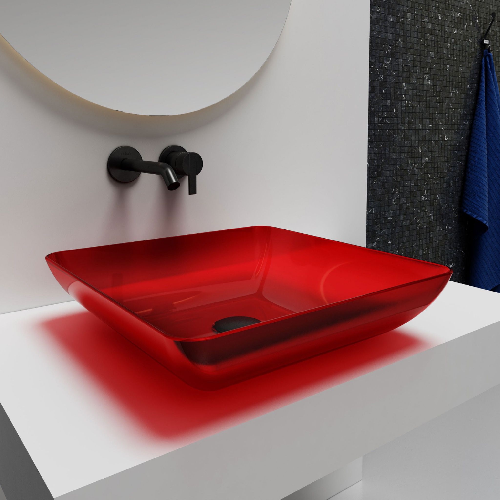 Chậu lavabo đặt bàn trong suốt - A77T