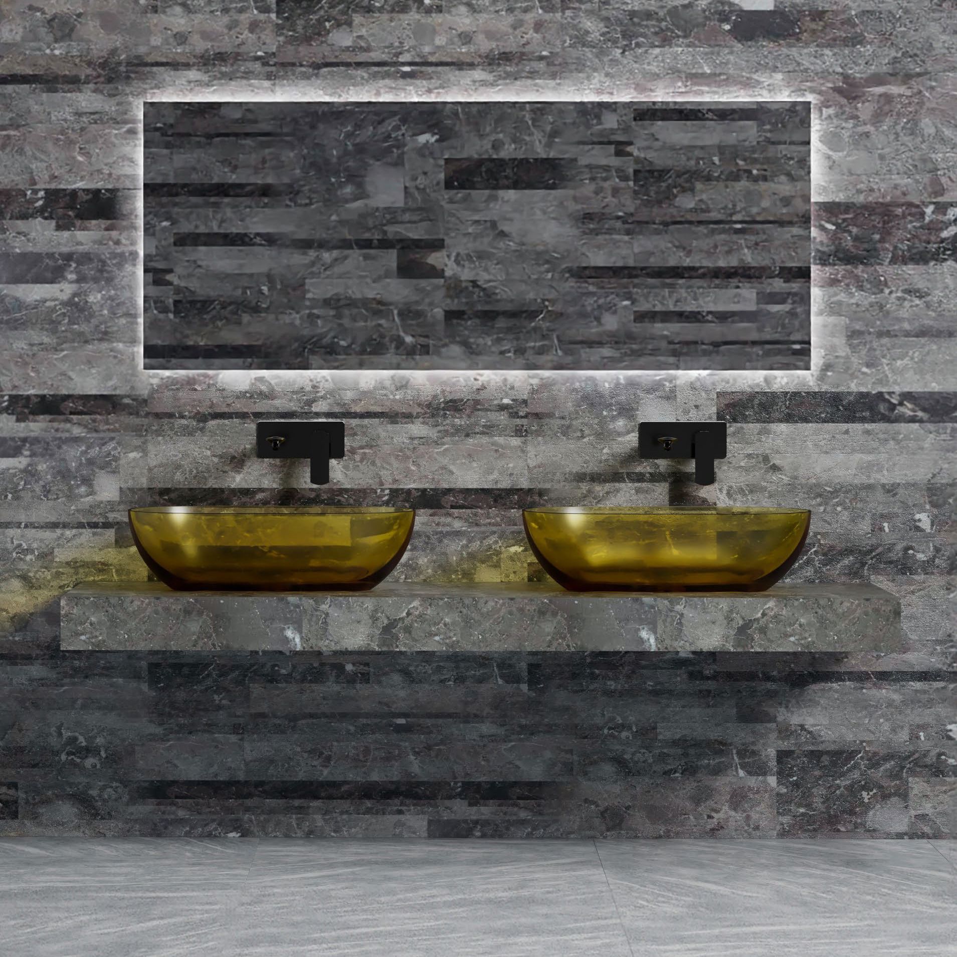 Chậu lavabo đặt bàn trong suốt - A78T