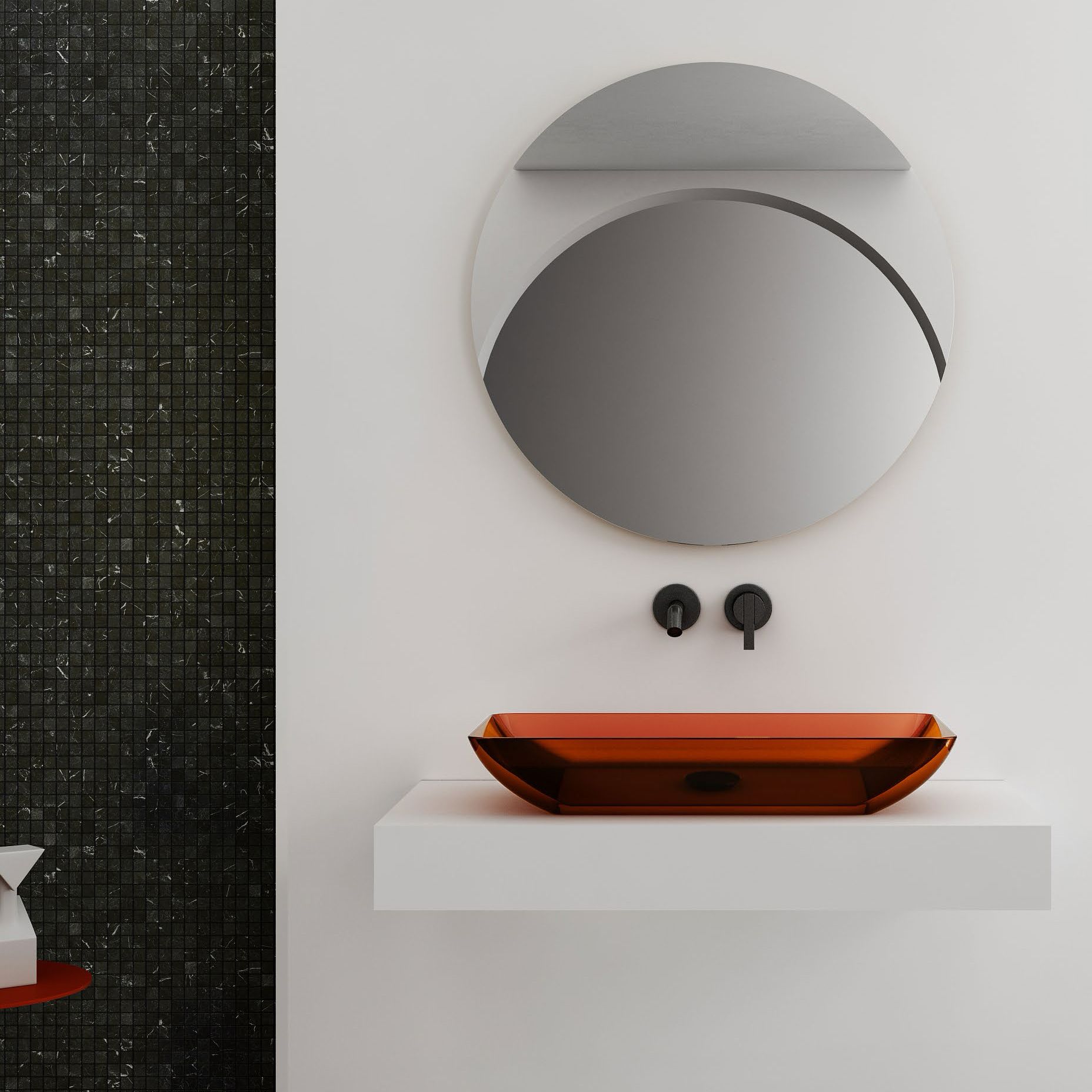 Chậu lavabo đặt bàn trong suốt - A81T