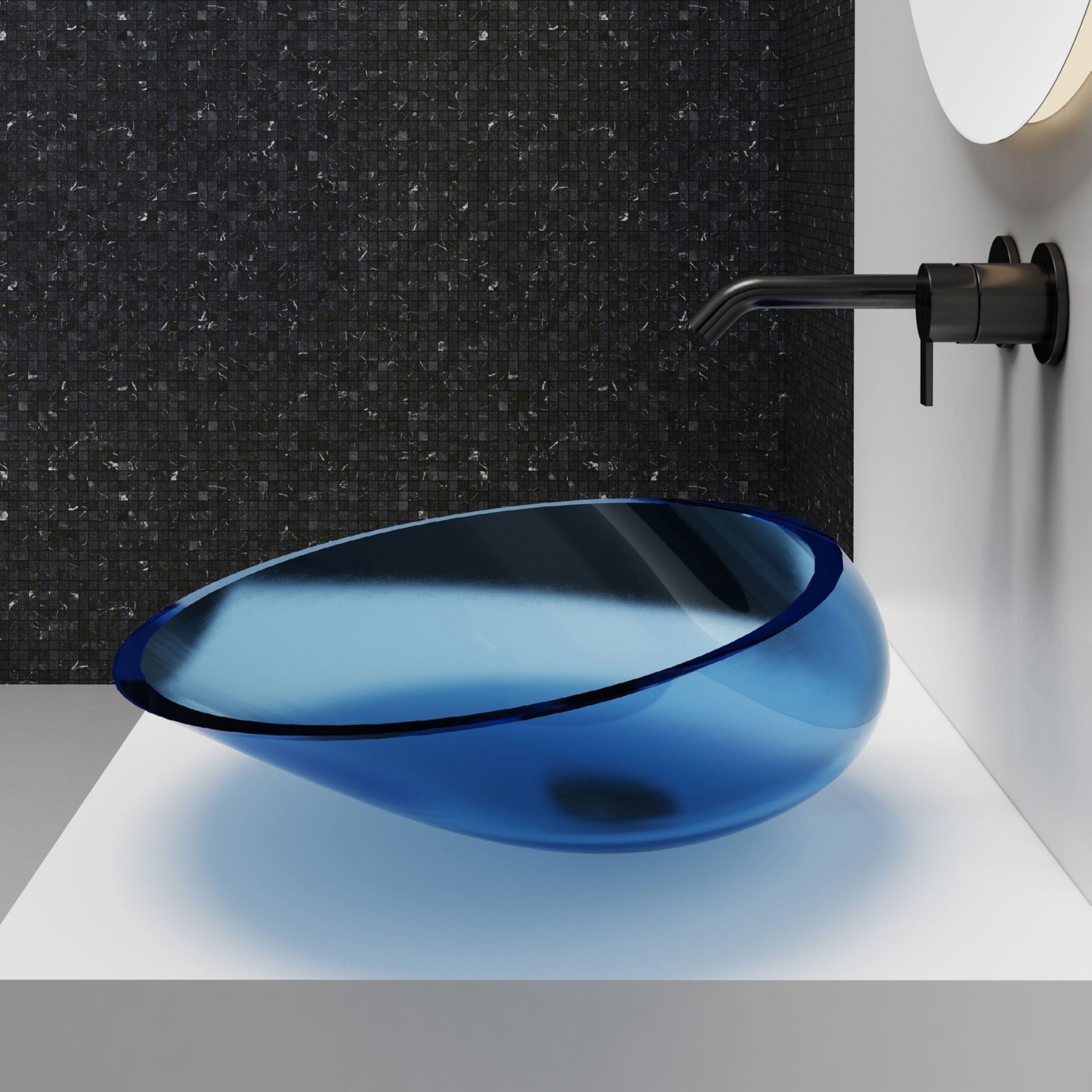 Chậu lavabo đặt bàn trong suốt - A88T