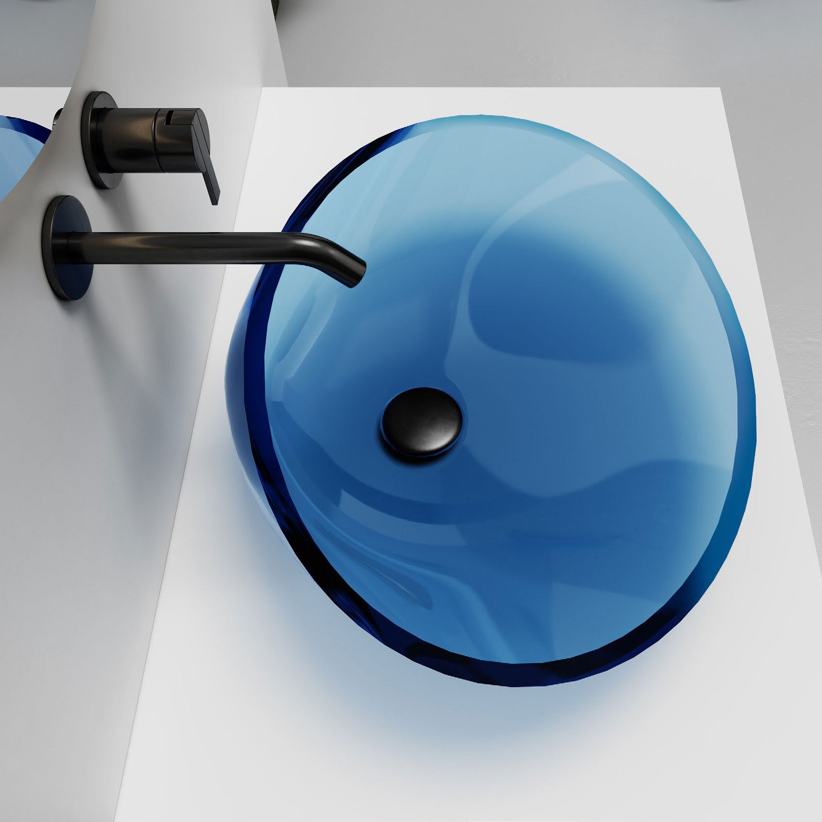Chậu lavabo đặt bàn trong suốt - A88T