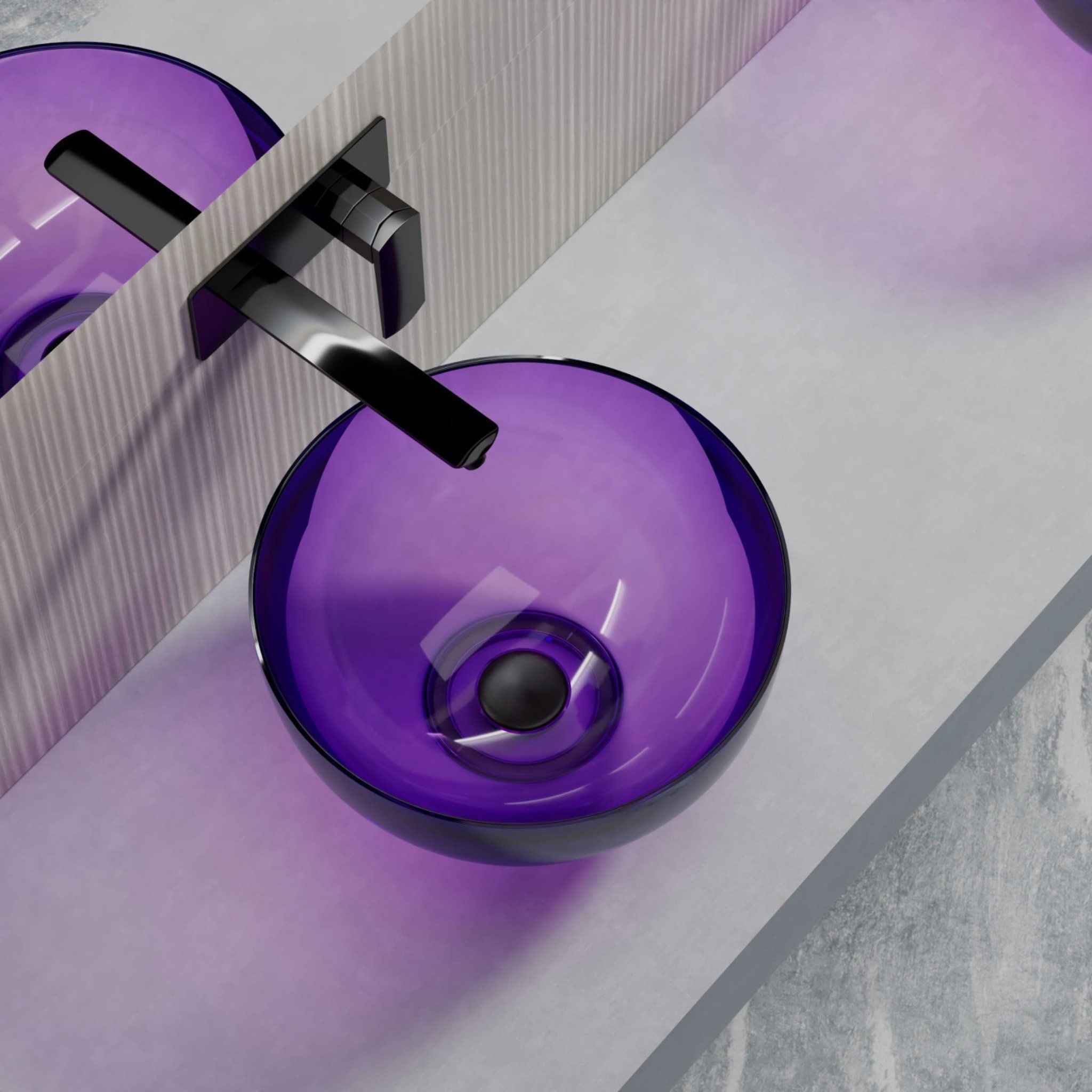 Chậu lavabo đặt bàn trong suốt - A90T