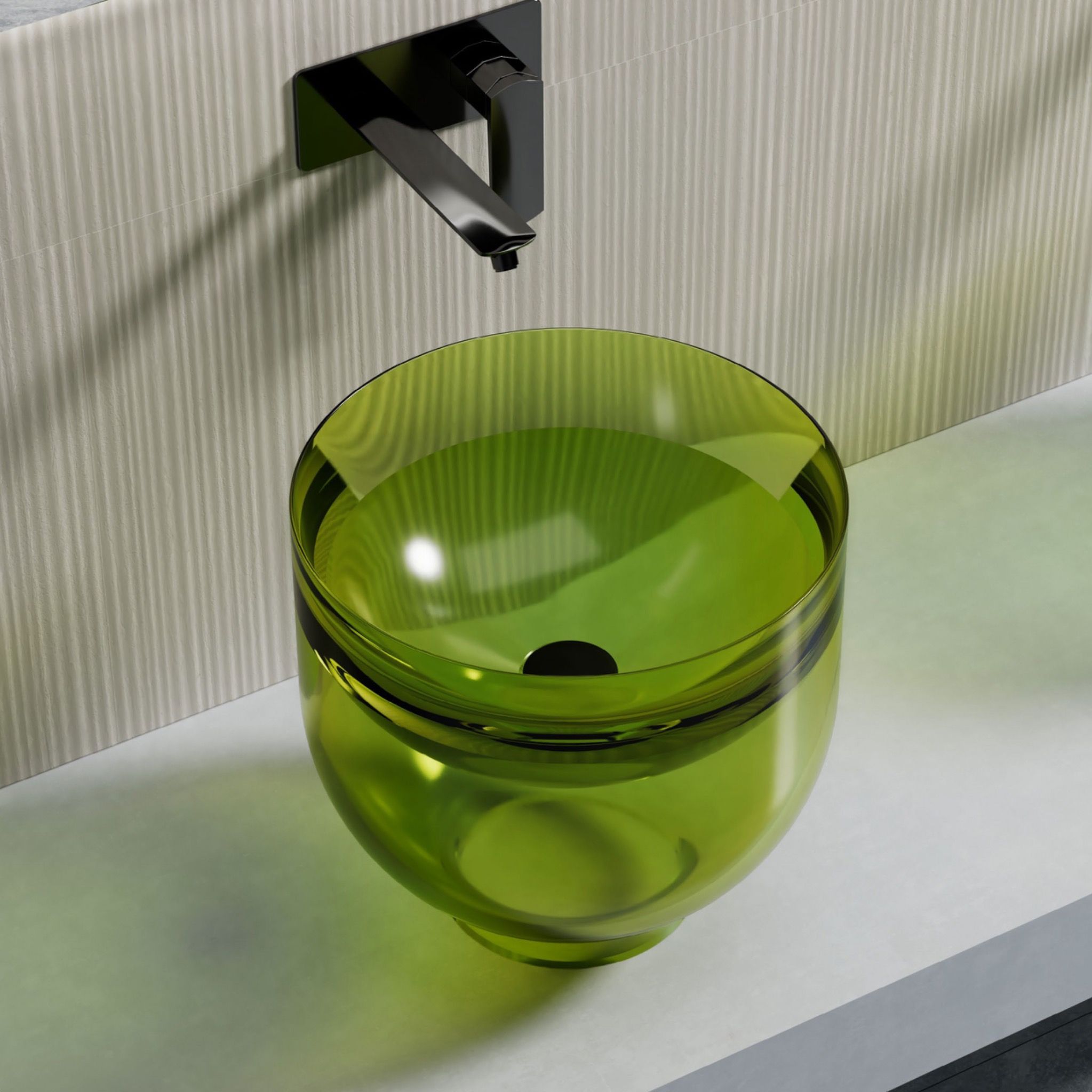 Chậu lavabo đặt bàn trong suốt - A91T