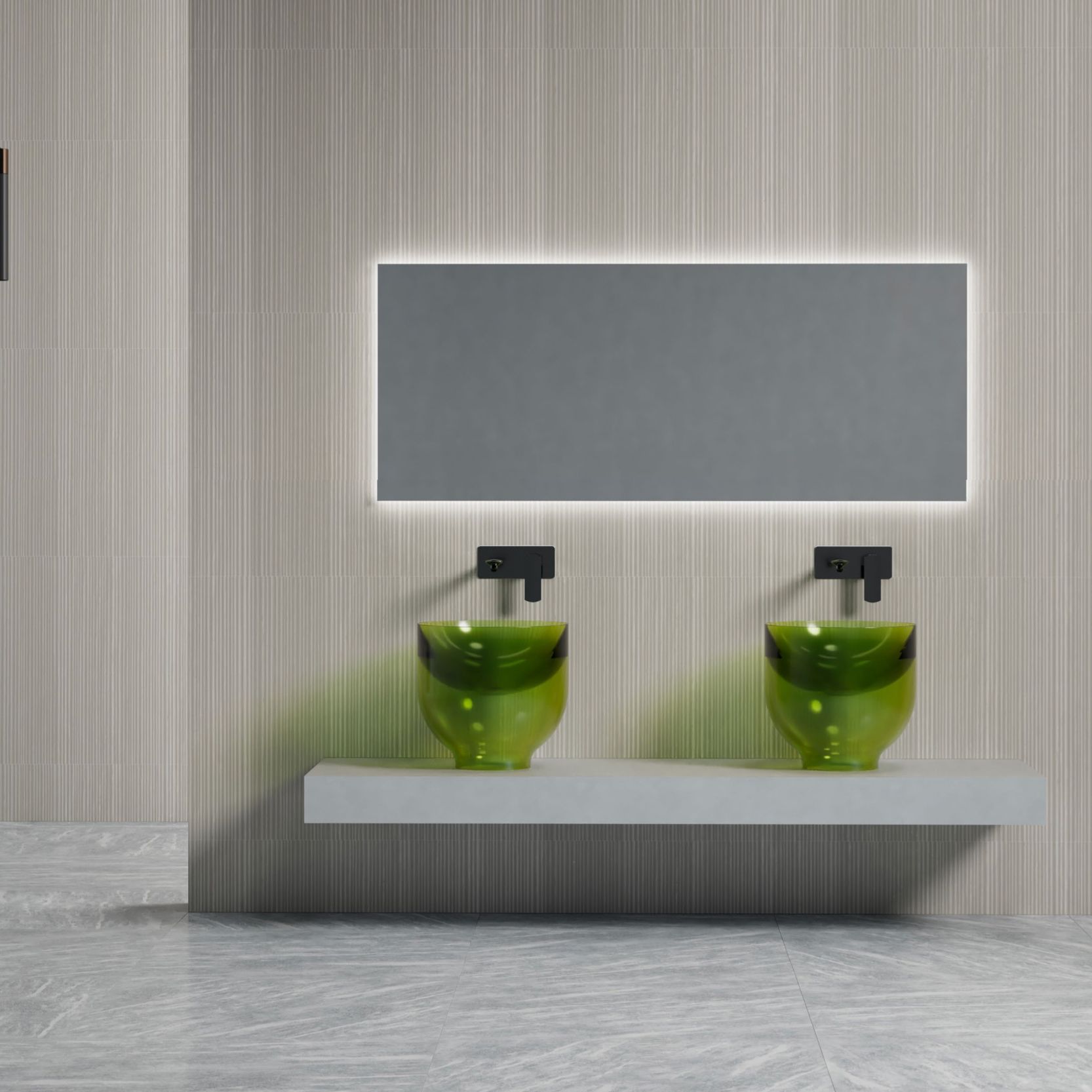 Chậu lavabo đặt bàn trong suốt - A91T