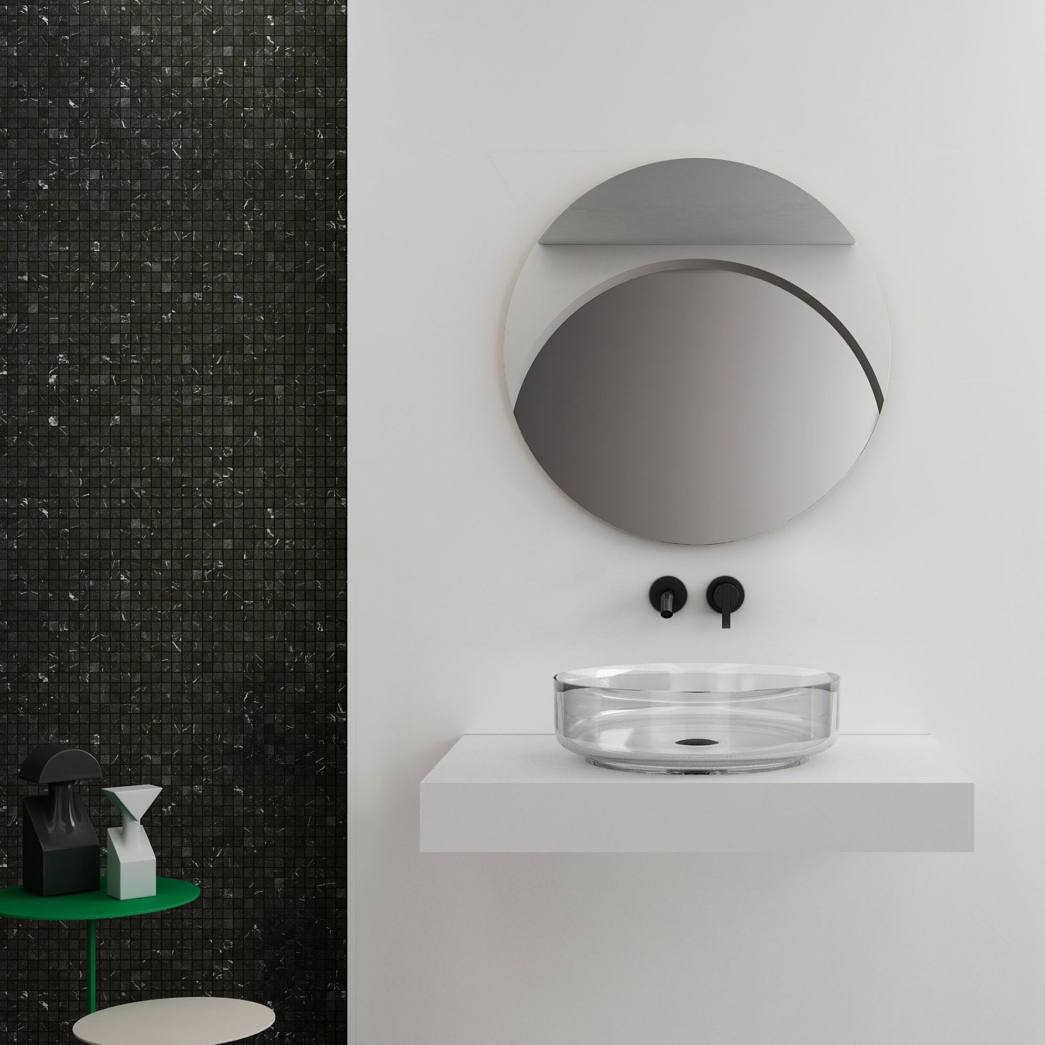 Chậu lavabo đặt bàn trong suốt - A93T