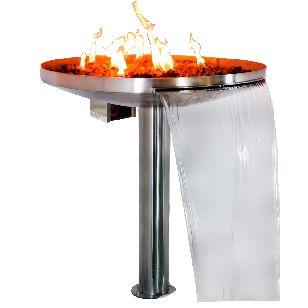 Thác nước fantasy hồ bơi ngoài trời bằng AISI 316L stainless steel - AQA-AF20