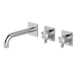 Vòi bồn tắm gắn tường 3 lỗ 3 đầu ra dài 190mm bằng stainless steel Aico - AIC88 