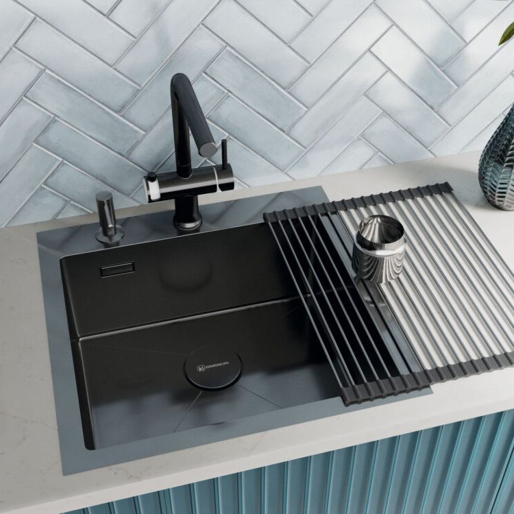 Chậu rửa chén bát stainless steel 1 hố AKSM51