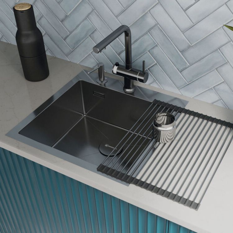 Chậu rửa chén bát stainless steel 1 hố AKSM51
