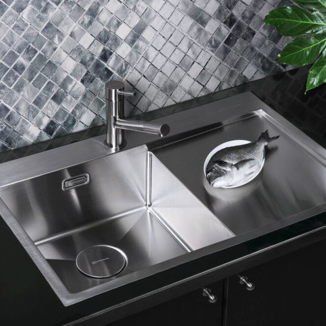 Chậu rửa chén bát stainless steel 1 hố AKSM78L