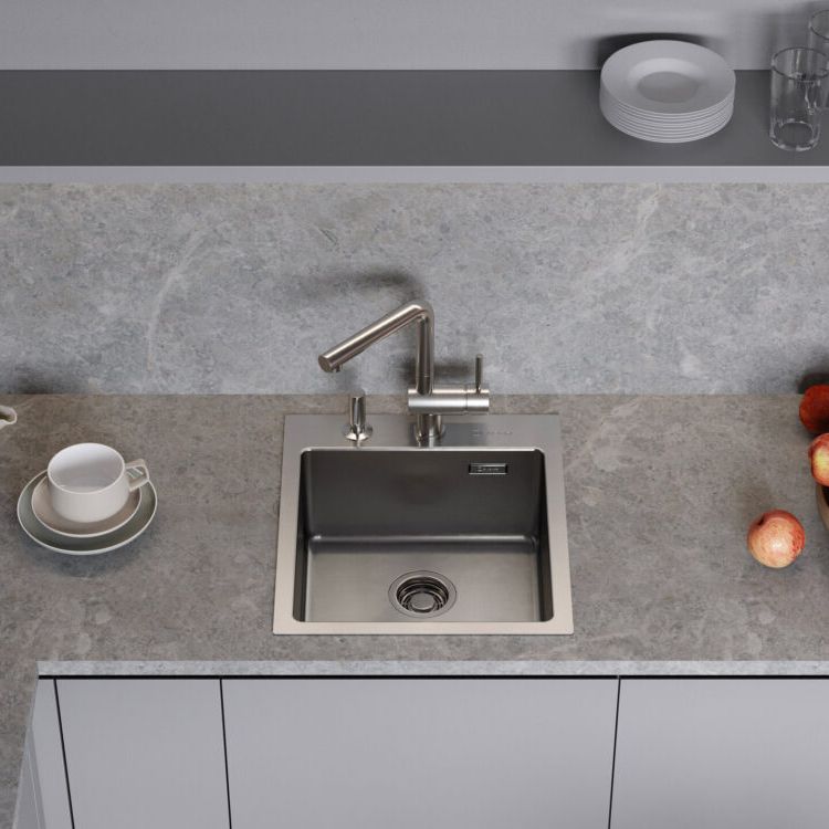 Chậu rửa chén bát stainless steel 1 hố AMDR45