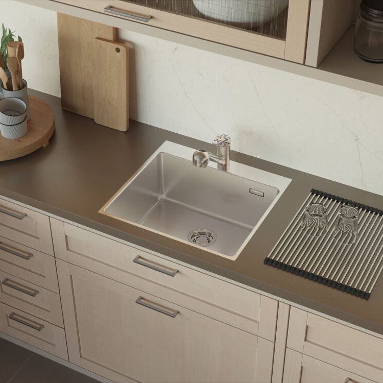 Chậu rửa chén bát stainless steel 1 hố AMDR55