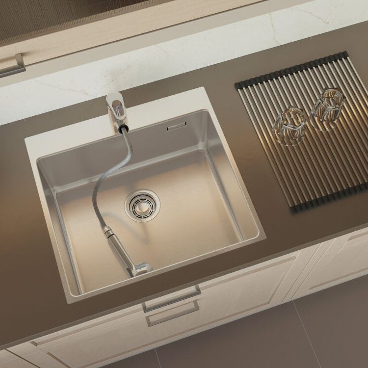 Chậu rửa chén bát stainless steel 1 hố AMDR55