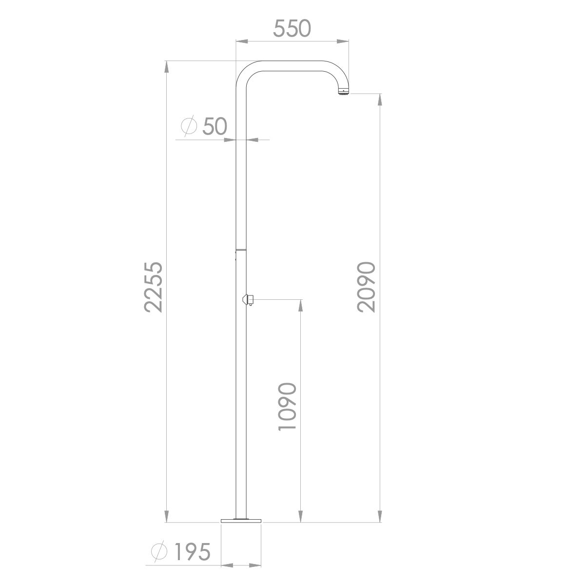 Sen cây ngoài trời bằng stainless steel - Aphrodite