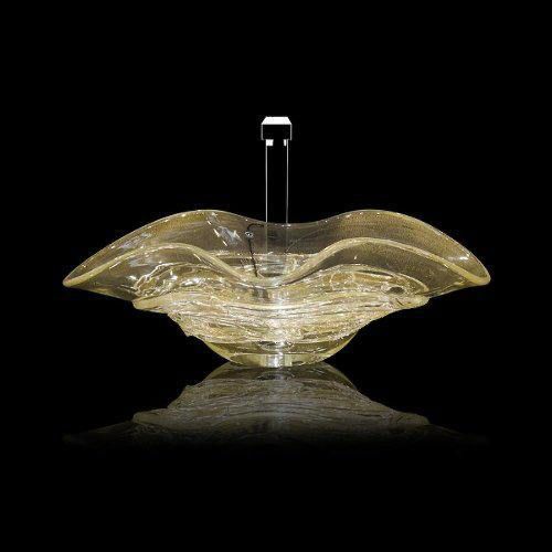  Chậu Lavabo Arte Uno Clear / Gold Leaf 