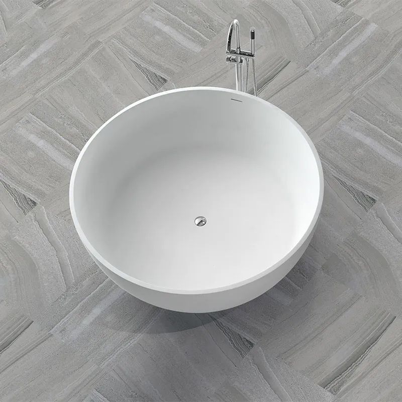 Bồn tắm tròn Ø1465mm bằng solid surface - B002