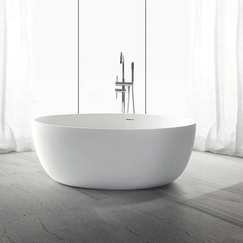 Bồn tắm tròn Ø1465mm bằng solid surface - B002