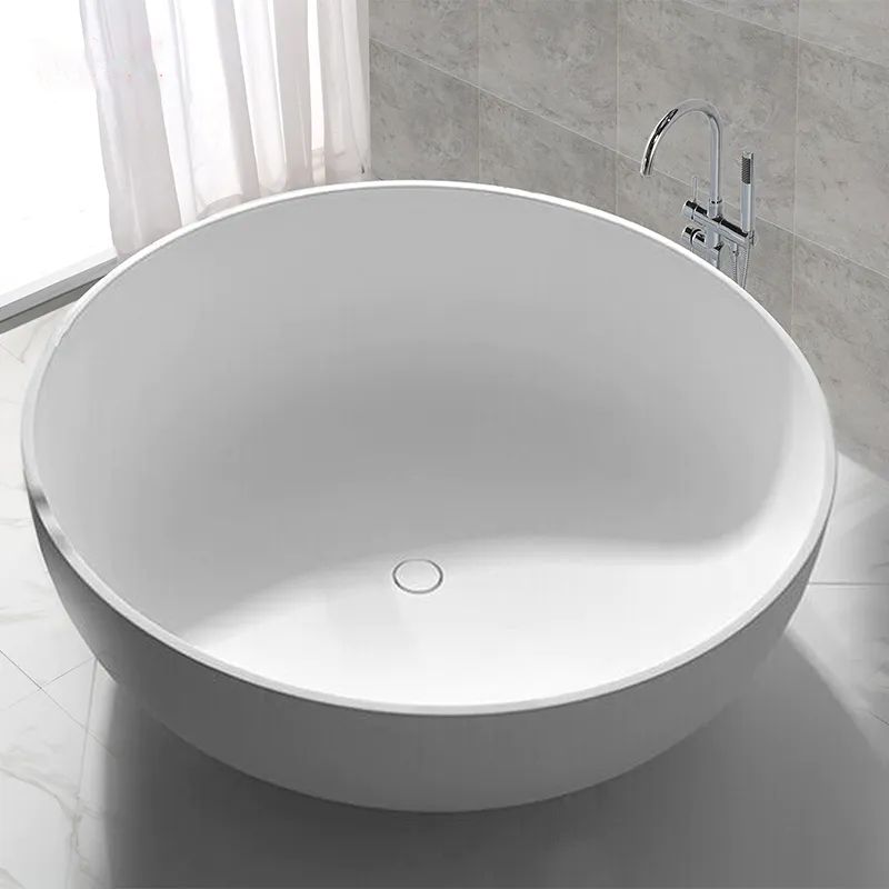 Bồn tắm tròn Ø1500mm bằng solid surface - B002C
