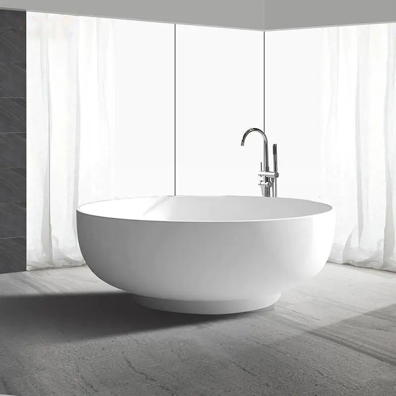 Bồn tắm tròn Ø1500mm bằng solid surface - B002C