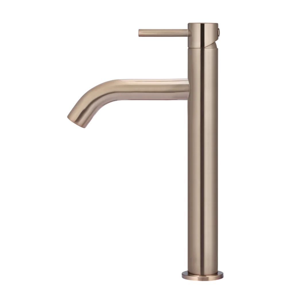 Vòi chậu lavabo cao 300mm bằng đồng MChampagne - B03XL01CH