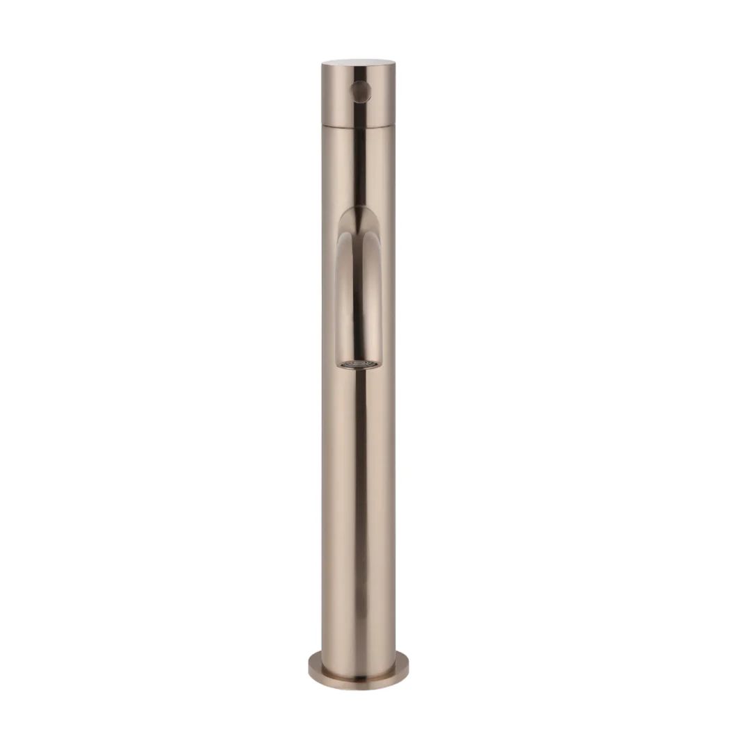 Vòi chậu lavabo cao 300mm bằng đồng MChampagne - B03XL01CH