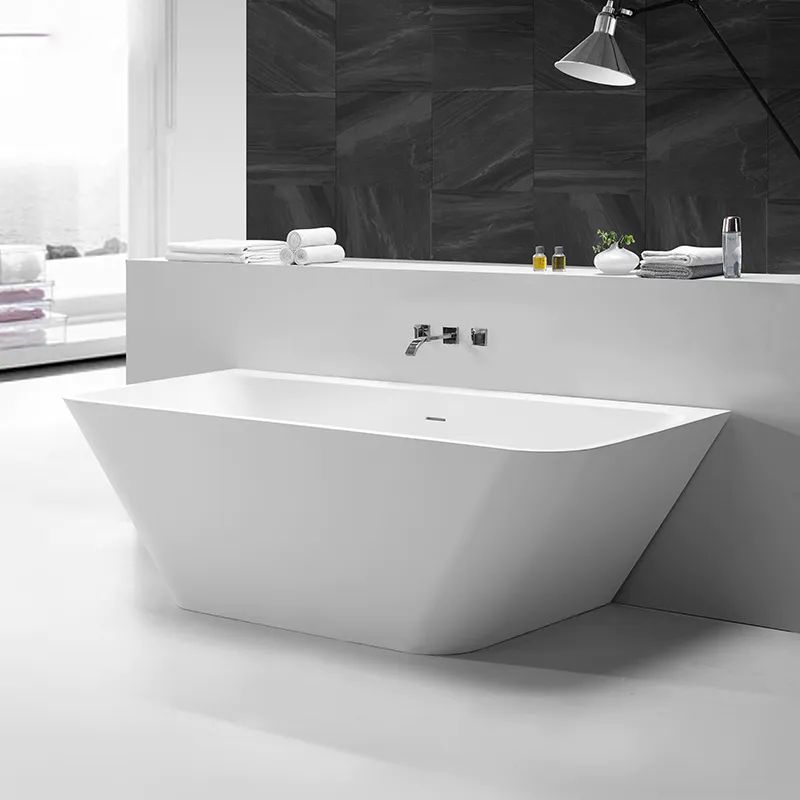  Bồn tắm dựa tường bằng solid surface - B053 